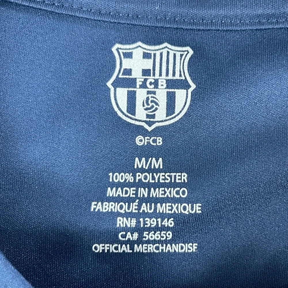 FC Barcelona Men M Navy Blue Soccer Jersey Number 10 Official Merchandise
